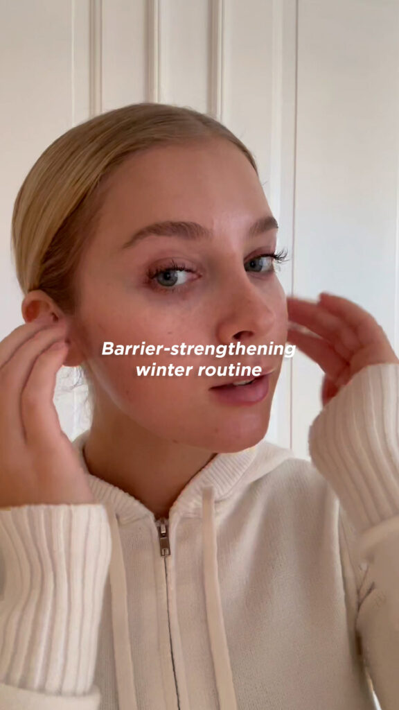 Forsidebillede til video med en hudplejerutine til vinteren.